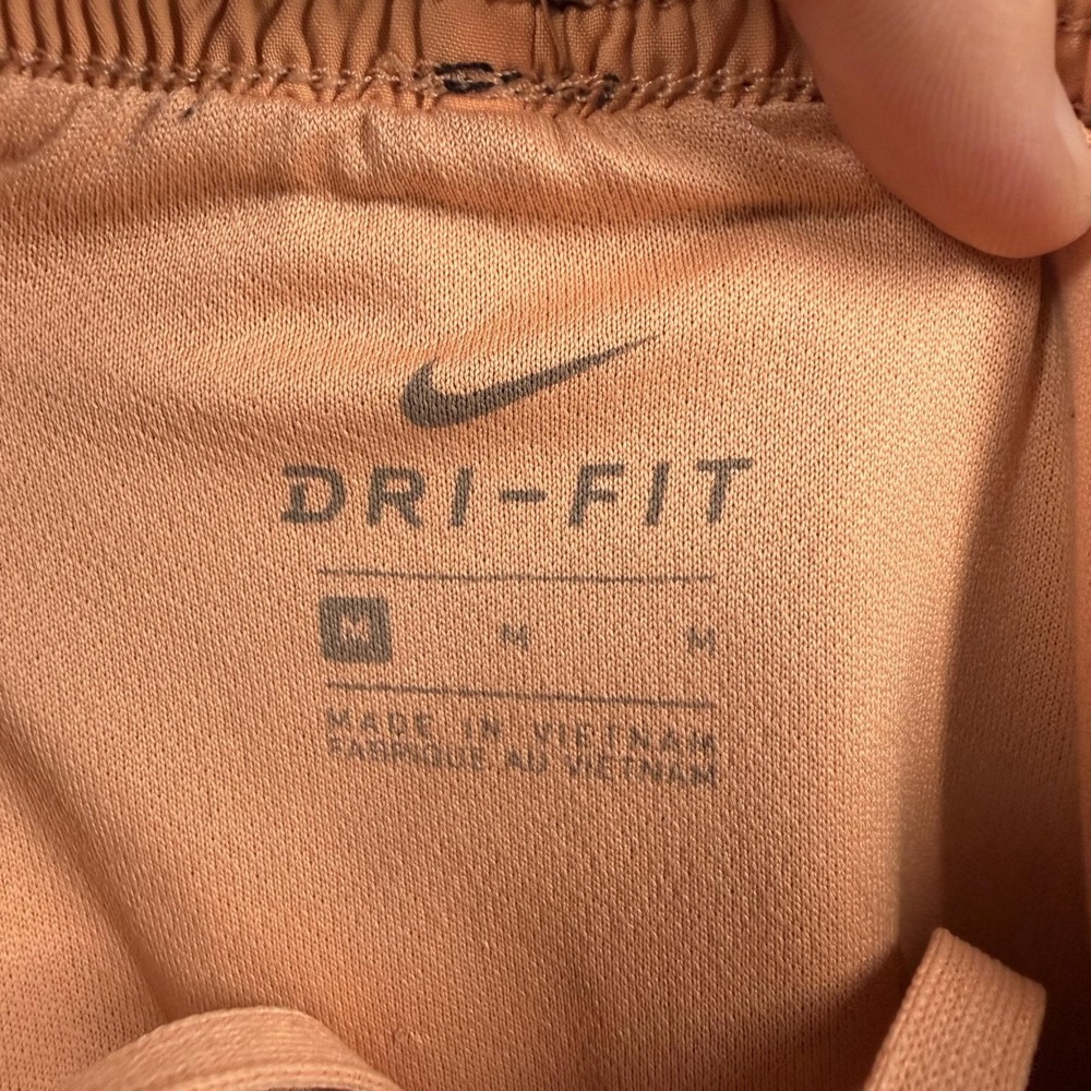 Nike Dri-FIT Running Shorts Womens Medium Black Orange Elastic Waist 3" Inseam - Picture 3 of 8